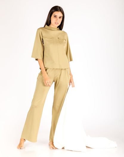 women_s-pajama-set-Straight-pant-and-cami-with-wide-sleeves-olive-Lavender-Dreams-1