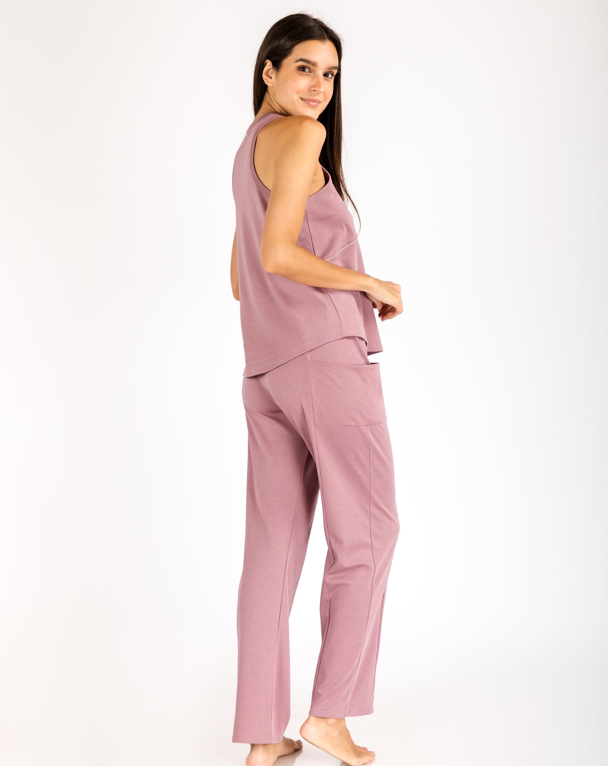 women_s-pajama-set-Straight-pant-with-pocket-detail-and-racer-neck-top-orchid-Lavender-Dreams-2