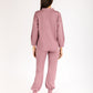 women_s-pajama-set-Sweatpant-and-long-cami-orchid-Lavender-Dreams