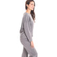 woman-pajama-set-Flare-pants-and-relaxed-fit-T-shirt-lavender-dreams